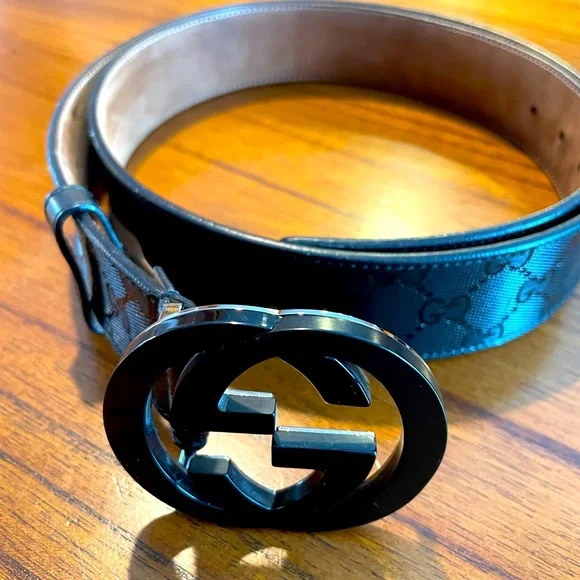 Black Gucci Belt in Great Condition Gucci Belt Black 201766 ec-20330 Good Condition 30mm Leather  main image 2